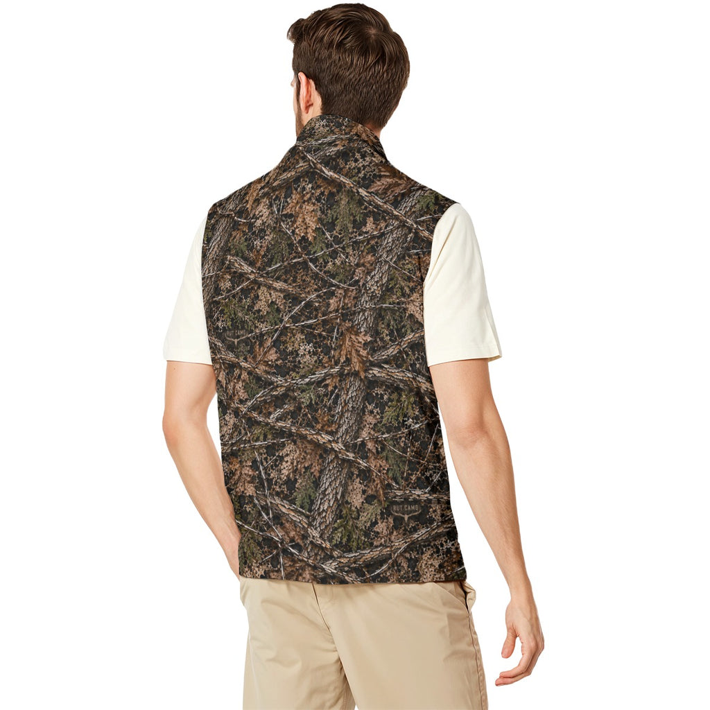 WS Antler Logo Men's All-Over Print Stand-Collar Zip Vest