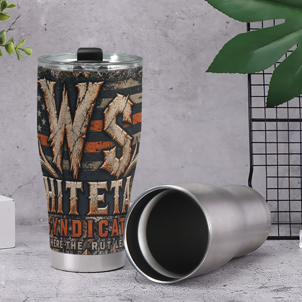 WS Deer & Flag 30 oz Stainless Travel Cup