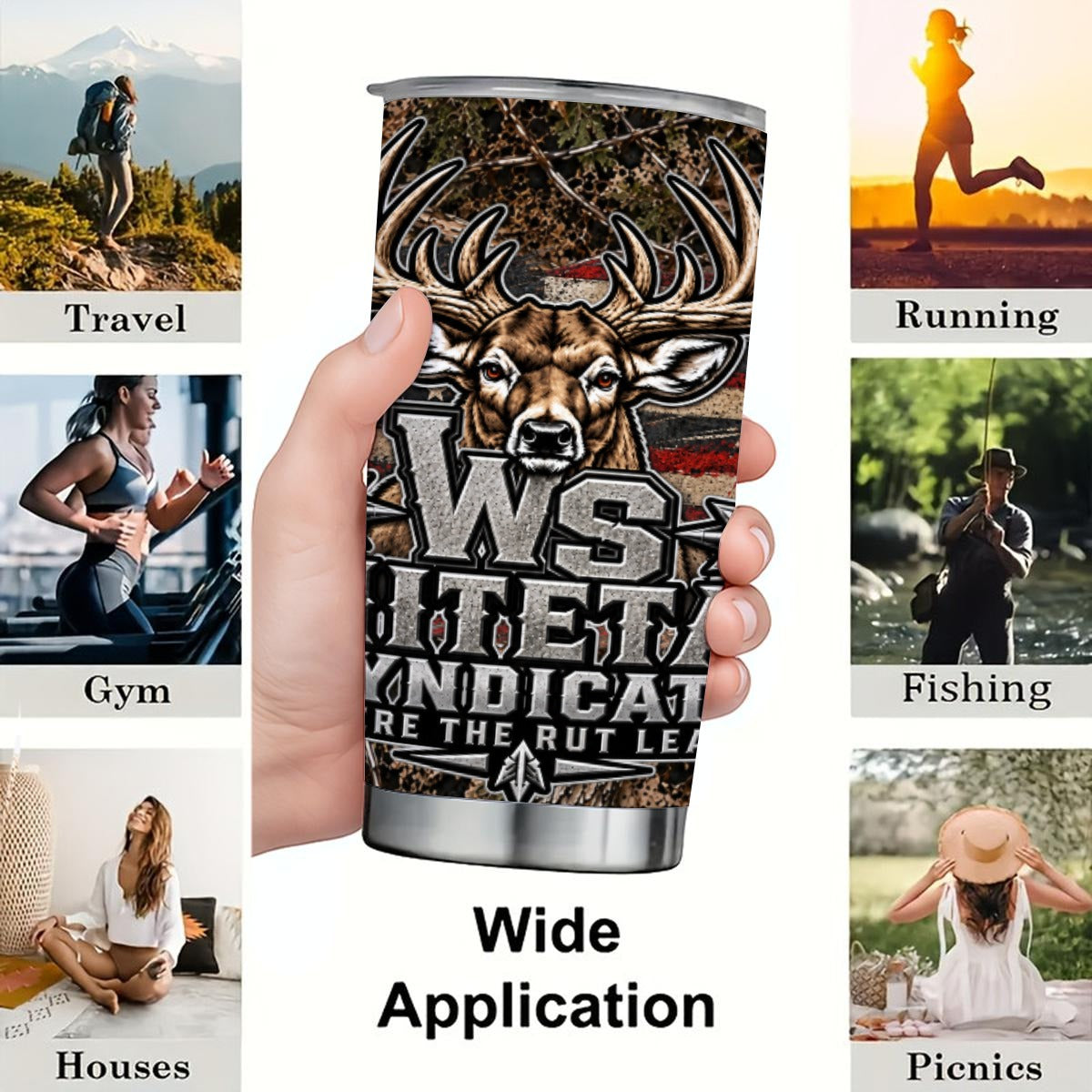 20 oz Double-Wall Stainless Tumbler with Sliding Lid