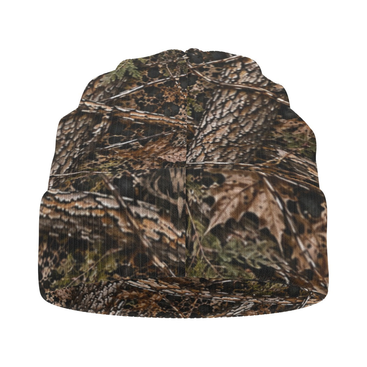 Woodland Camo Double-Sided Print Knit Beanie
