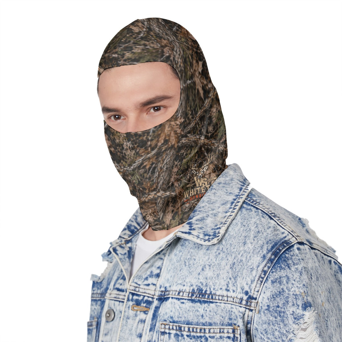 Woodland Camo Stretch Balaclava Face Cover