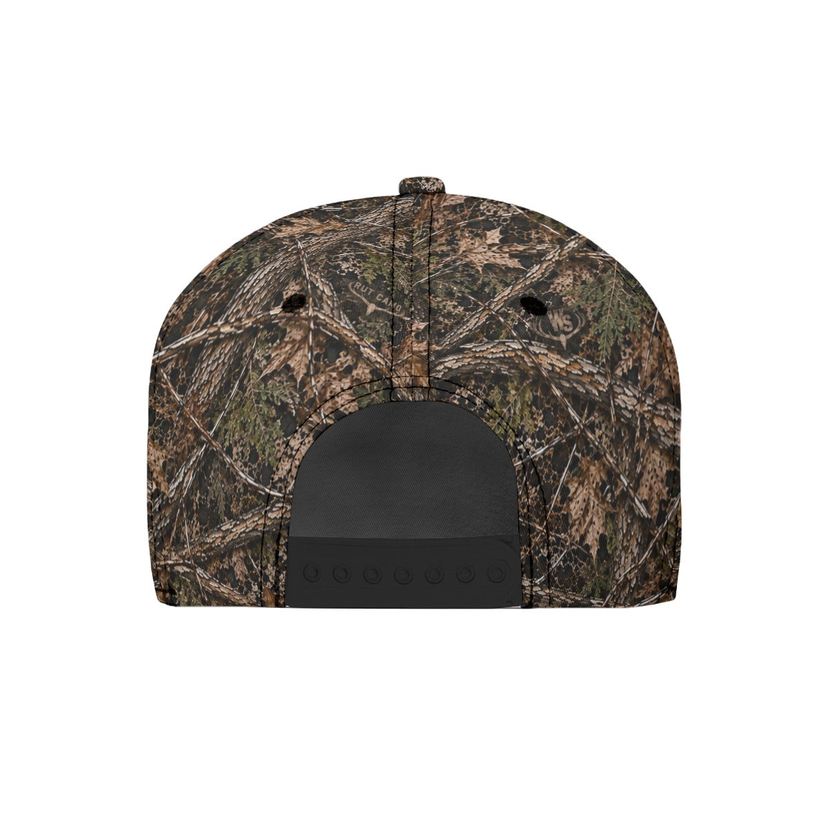 Woodland Camo All-Over Print Flat-Brim Baseball Cap