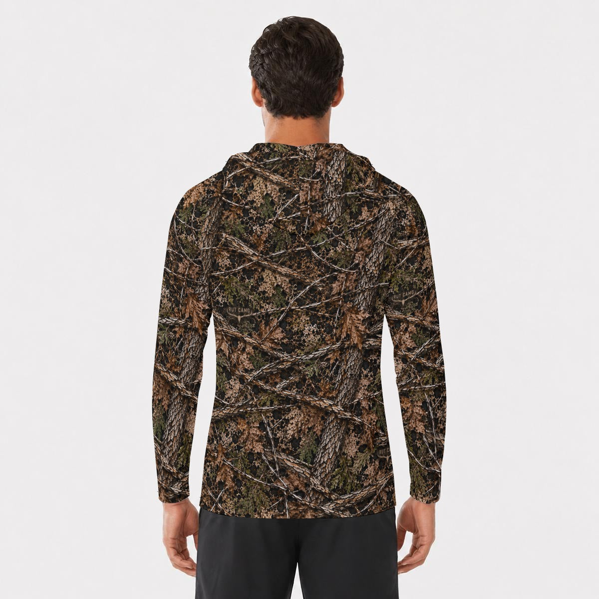 WS Antler Logo Men's All-Over Print Sun-Protection Hooded Sport Top