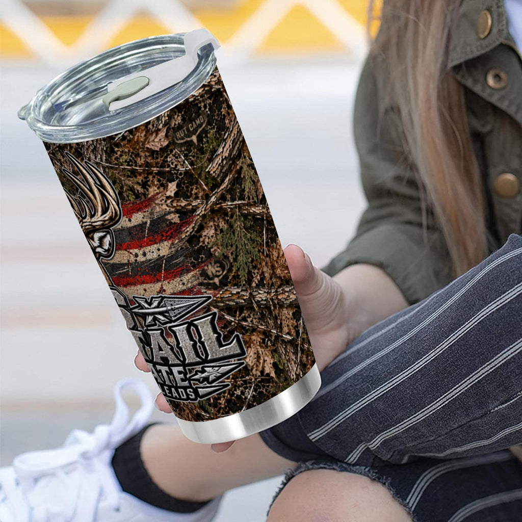 20 oz Double-Wall Stainless Tumbler with Sliding Lid