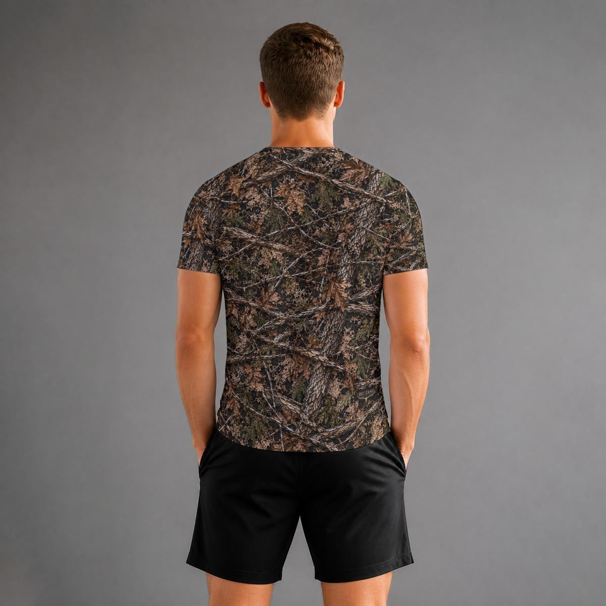 Men's All-Over Print Breathable Bonded-Seam T-Shirt