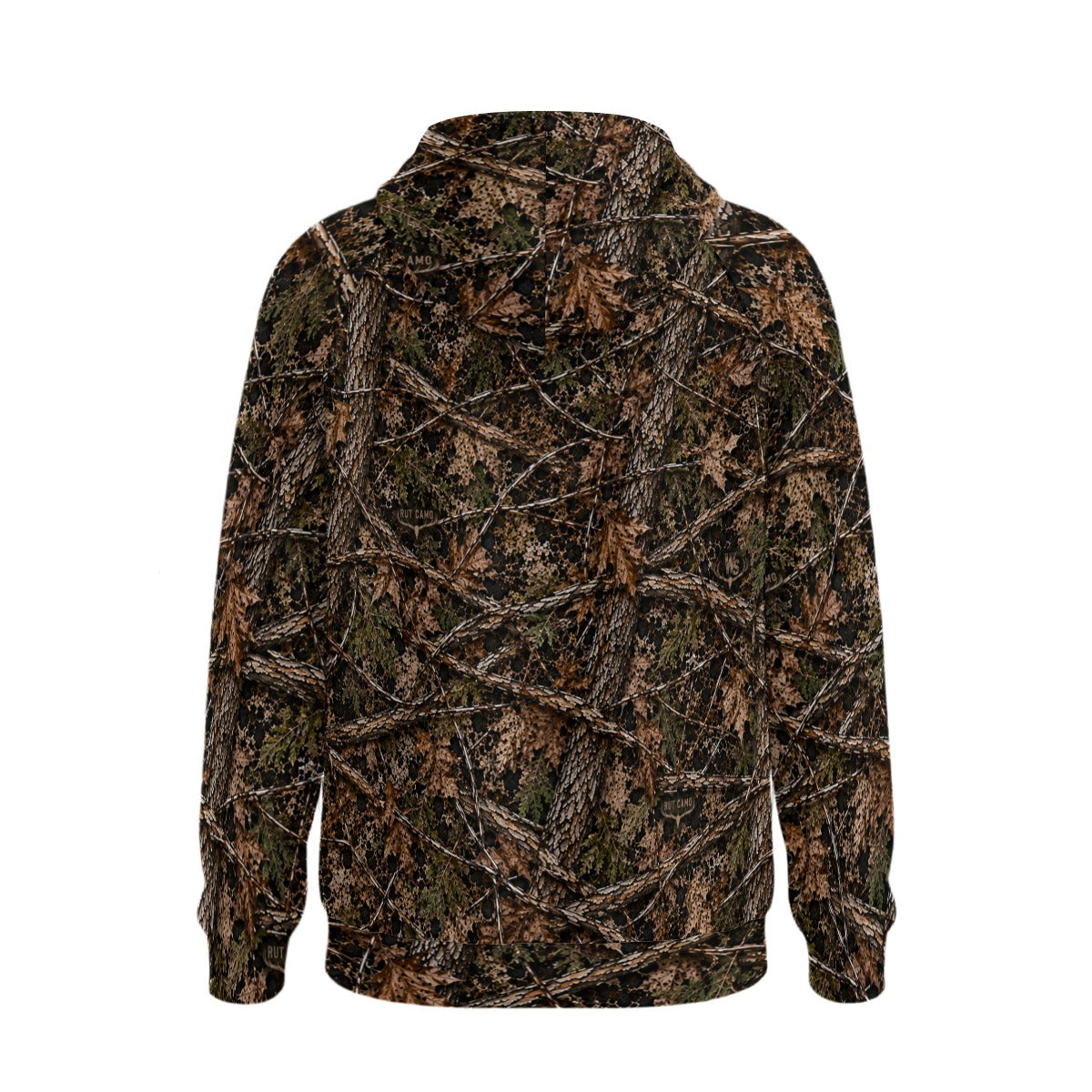 Men's All-Over Print Fleece Half-Zip Hoodie with Sleeve Pockets