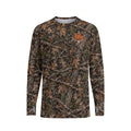 Men's All-Over Print Sun-Protection Long-Sleeve Tee with Thumbholes