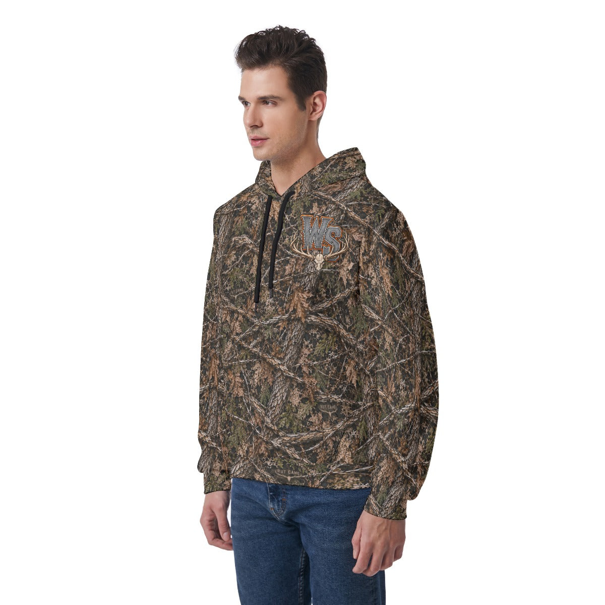 Men's All-Over Print Fleece-Lined Pullover Hoodie