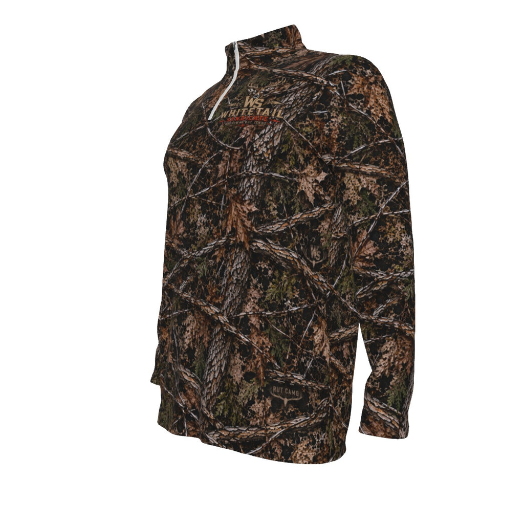 Men's All-Over Print 230 GSM Half-Zip Sweatshirt