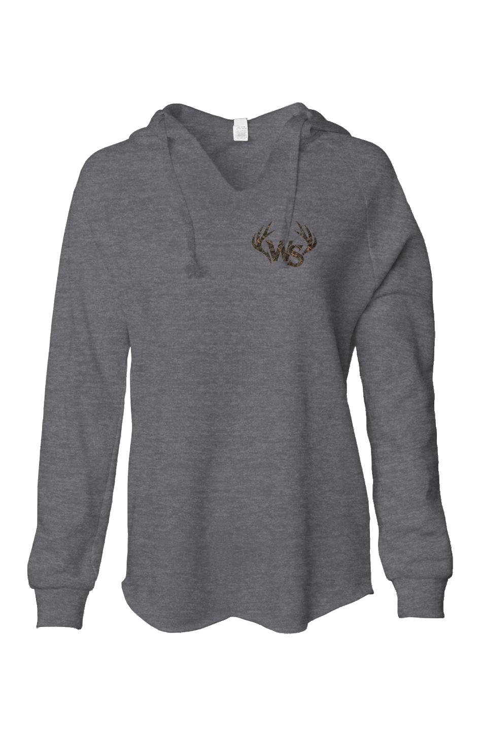 Womens Lightweight Wash Hooded Sweatshirt