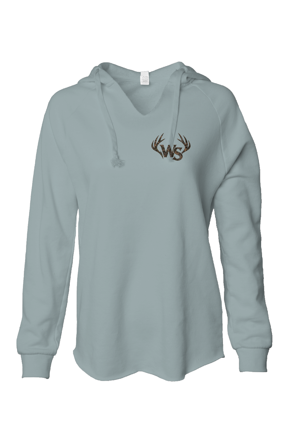 Womens Lightweight Wash Hooded Sweatshirt