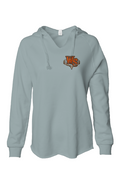 Womens Lightweight Wash Hooded Sweatshirt