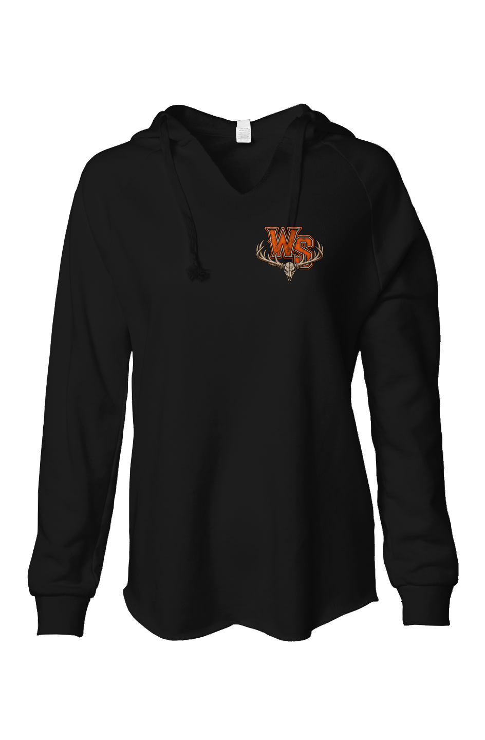 Womens Lightweight Wash Hooded Sweatshirt
